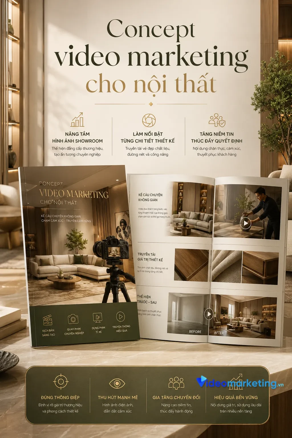 Concept video marketing cho noi that