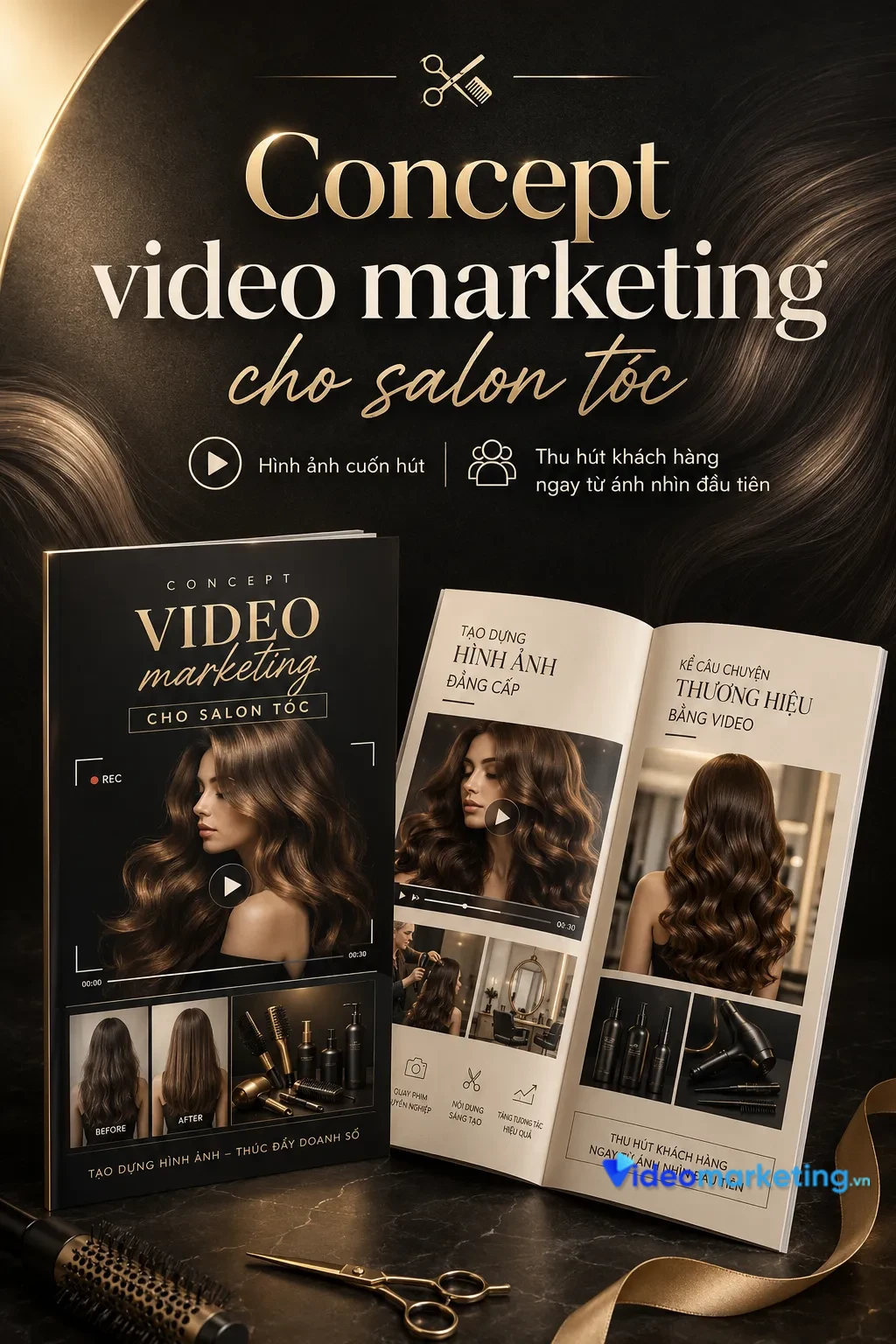 Concept video marketing cho salon toc