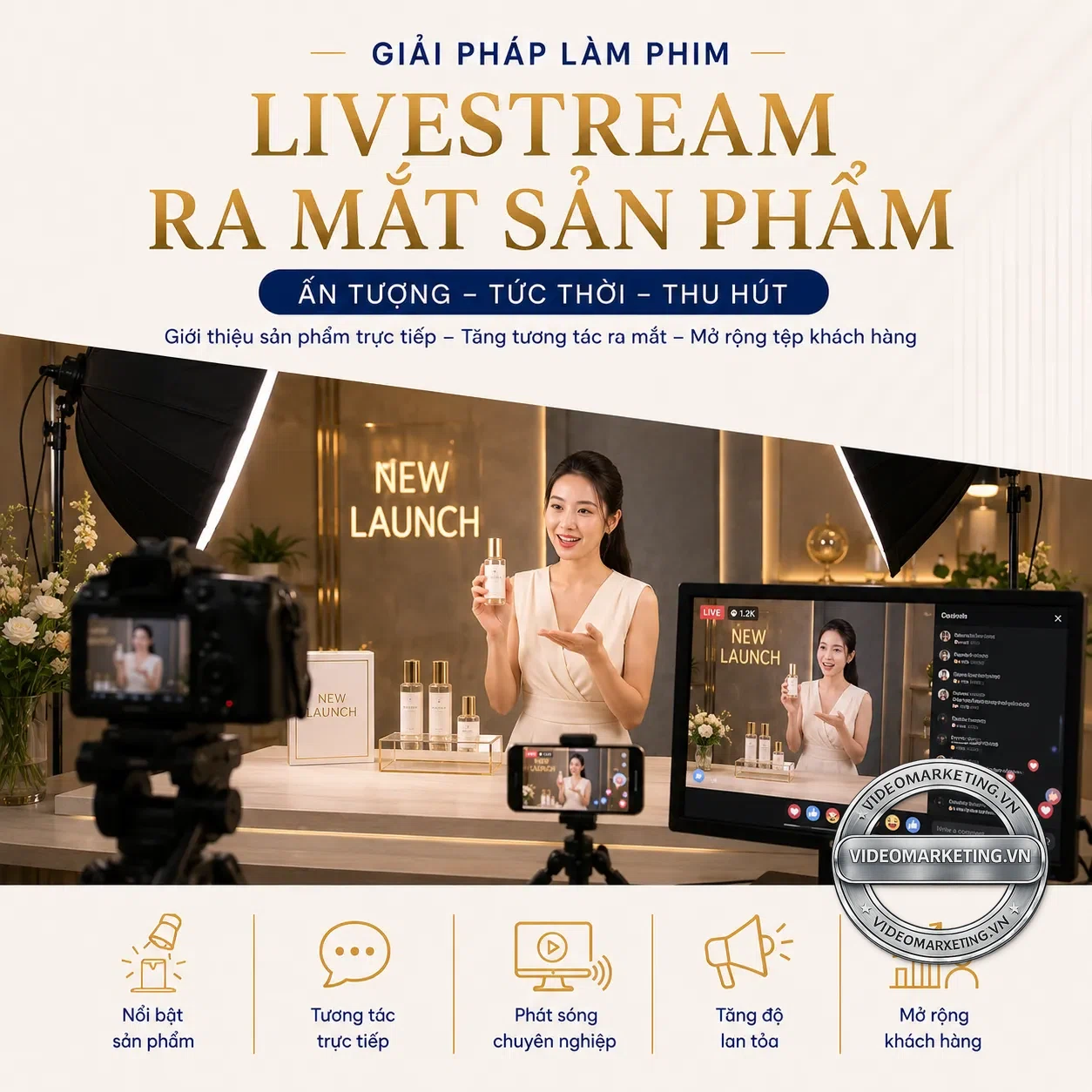 Livestream ra mat san pham