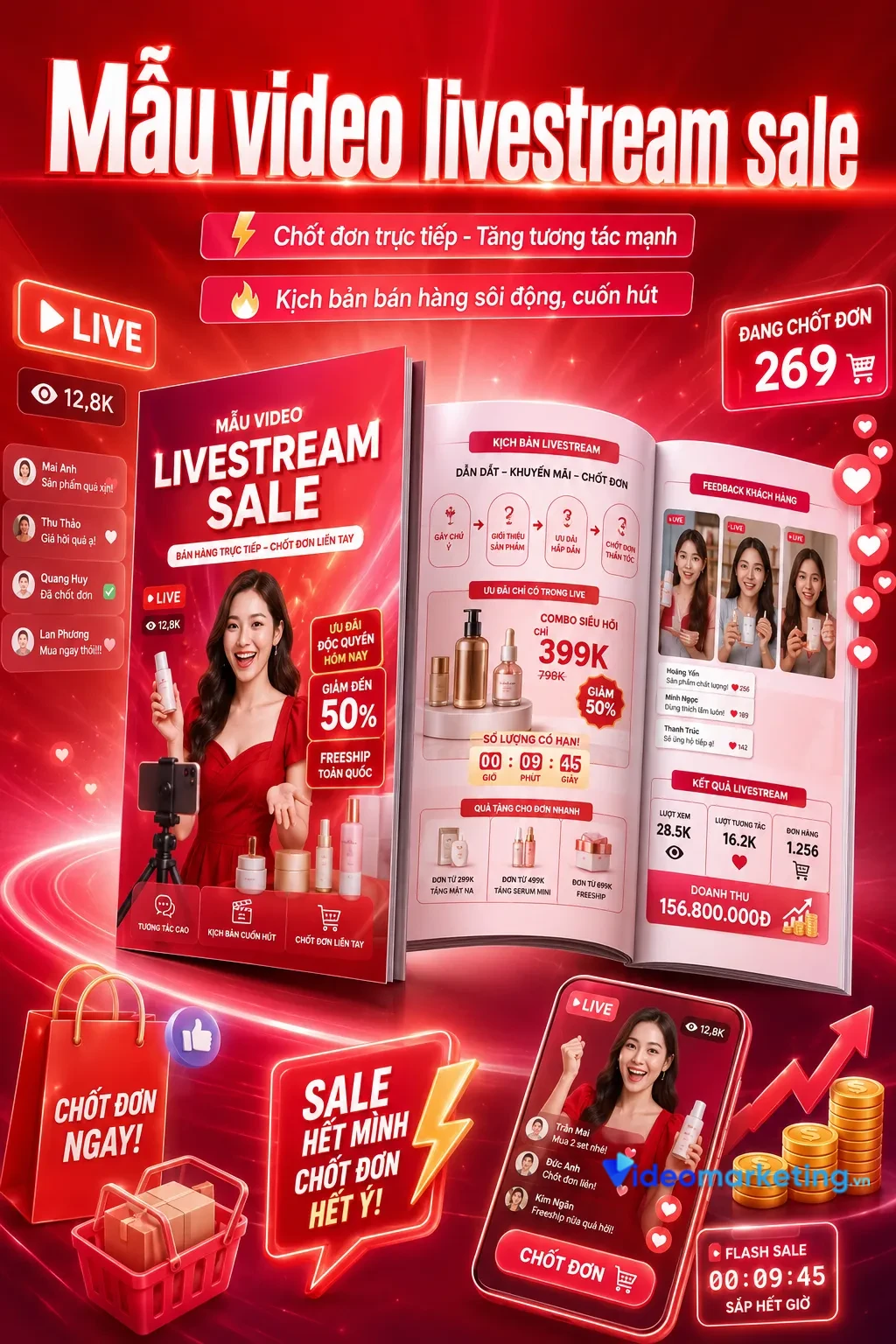 Mẫu video livestream sale