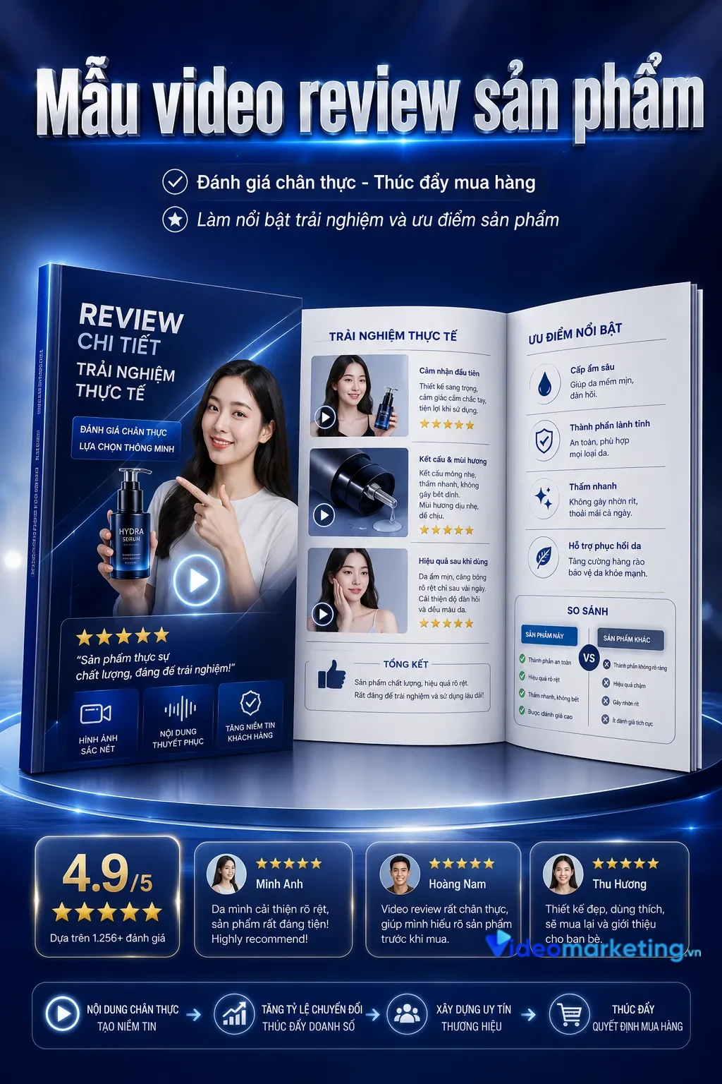 Mẫu video review sạn phẩm