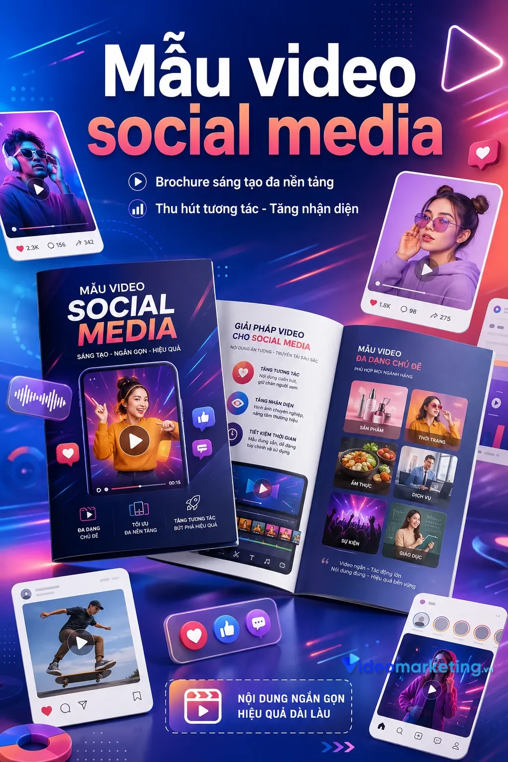 Mẫu video social media