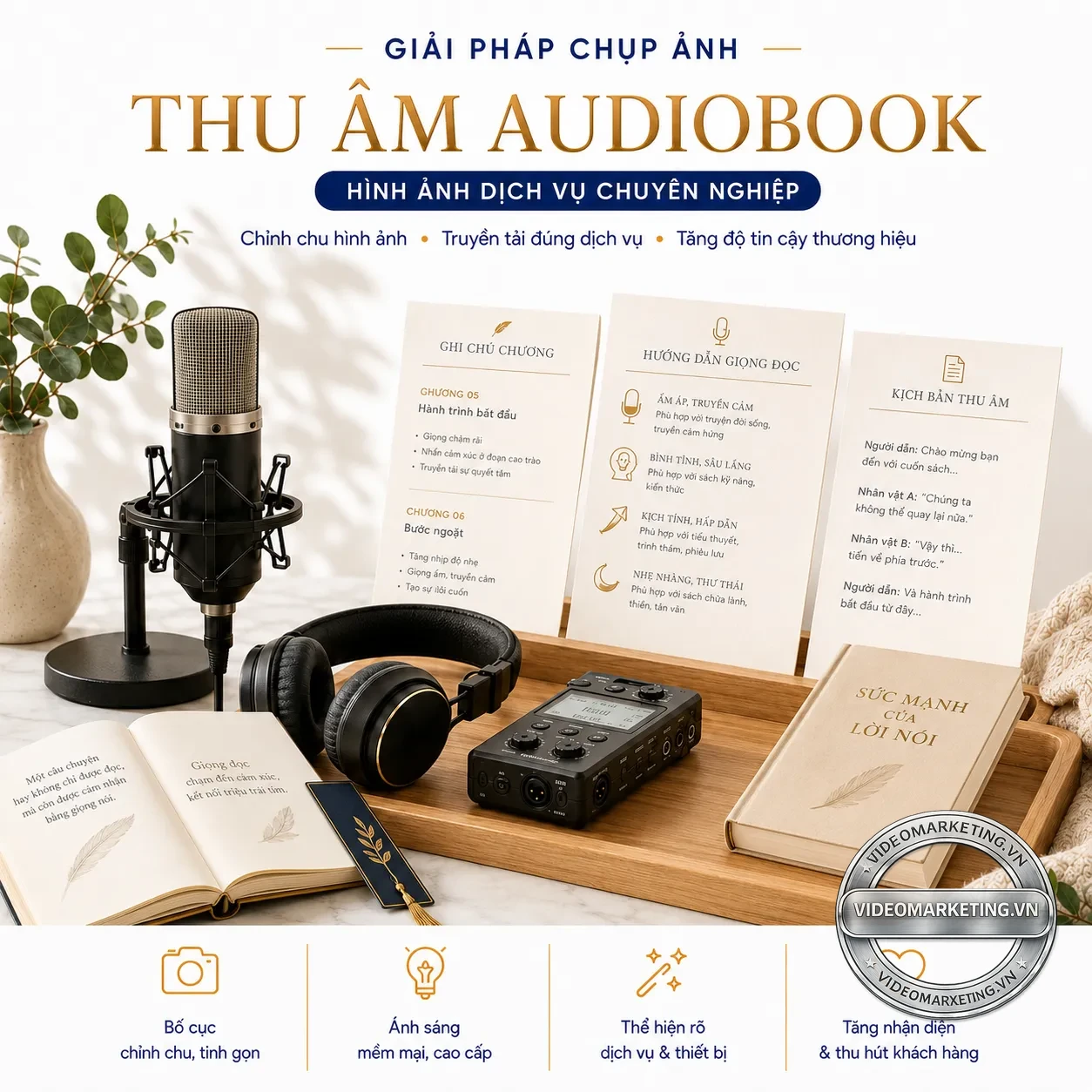 Thu am audiobook videomarketing
