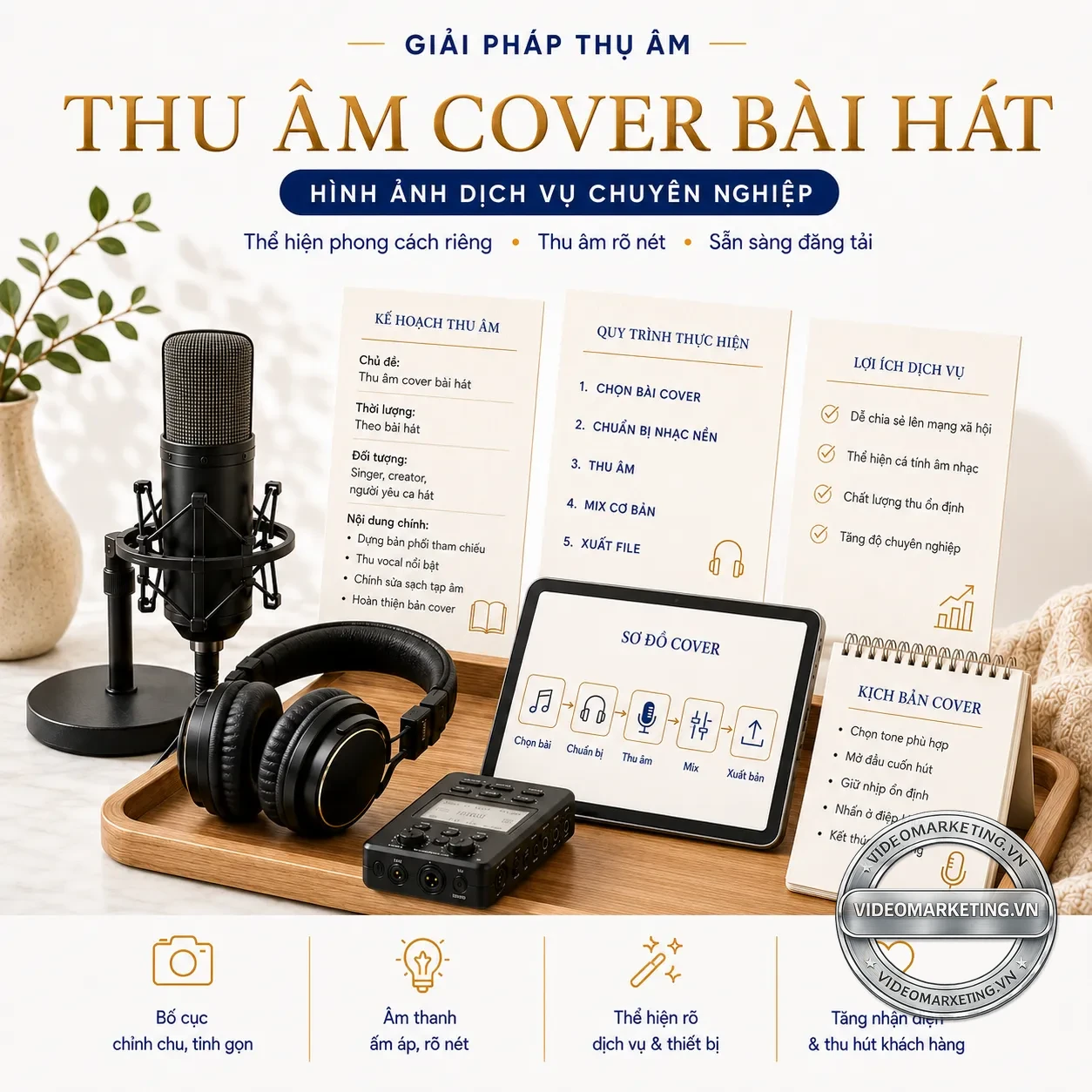 Thu am cover bai hat videomarketing