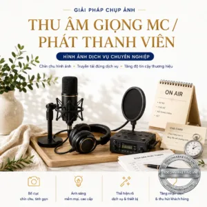 Thu âm giọng MC phát thanh viên