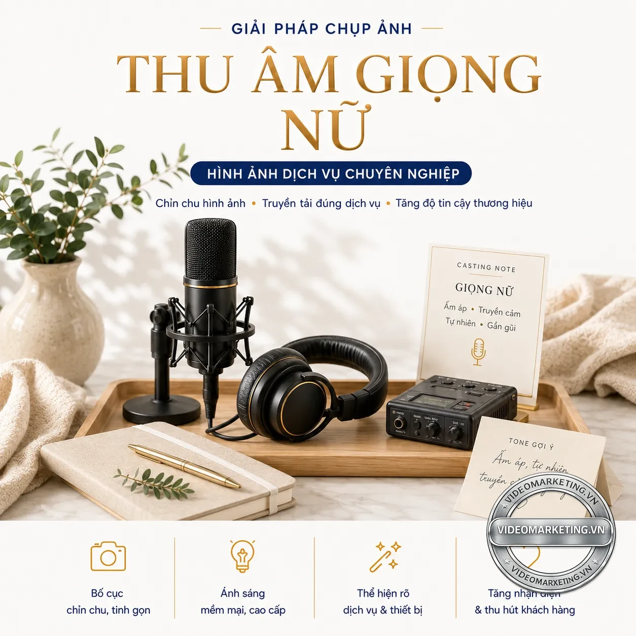 Thu am giong nu videomarketing