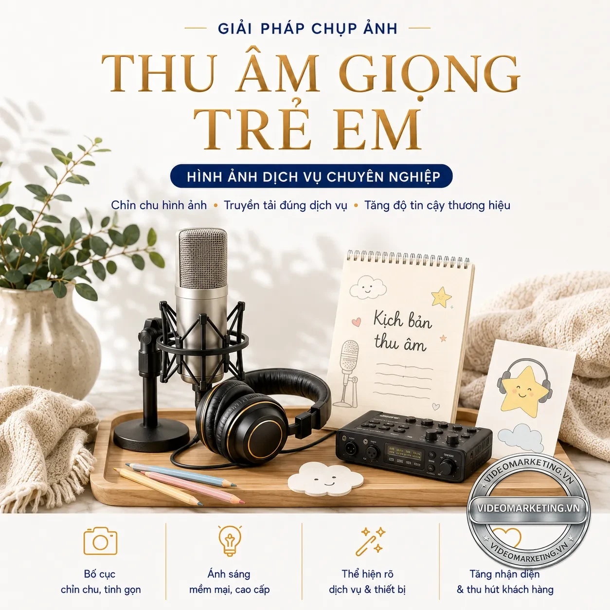 Thu am giong tre em videomarketing