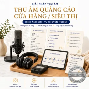 Thu âm quảng cáo cửa hàng siêu thị