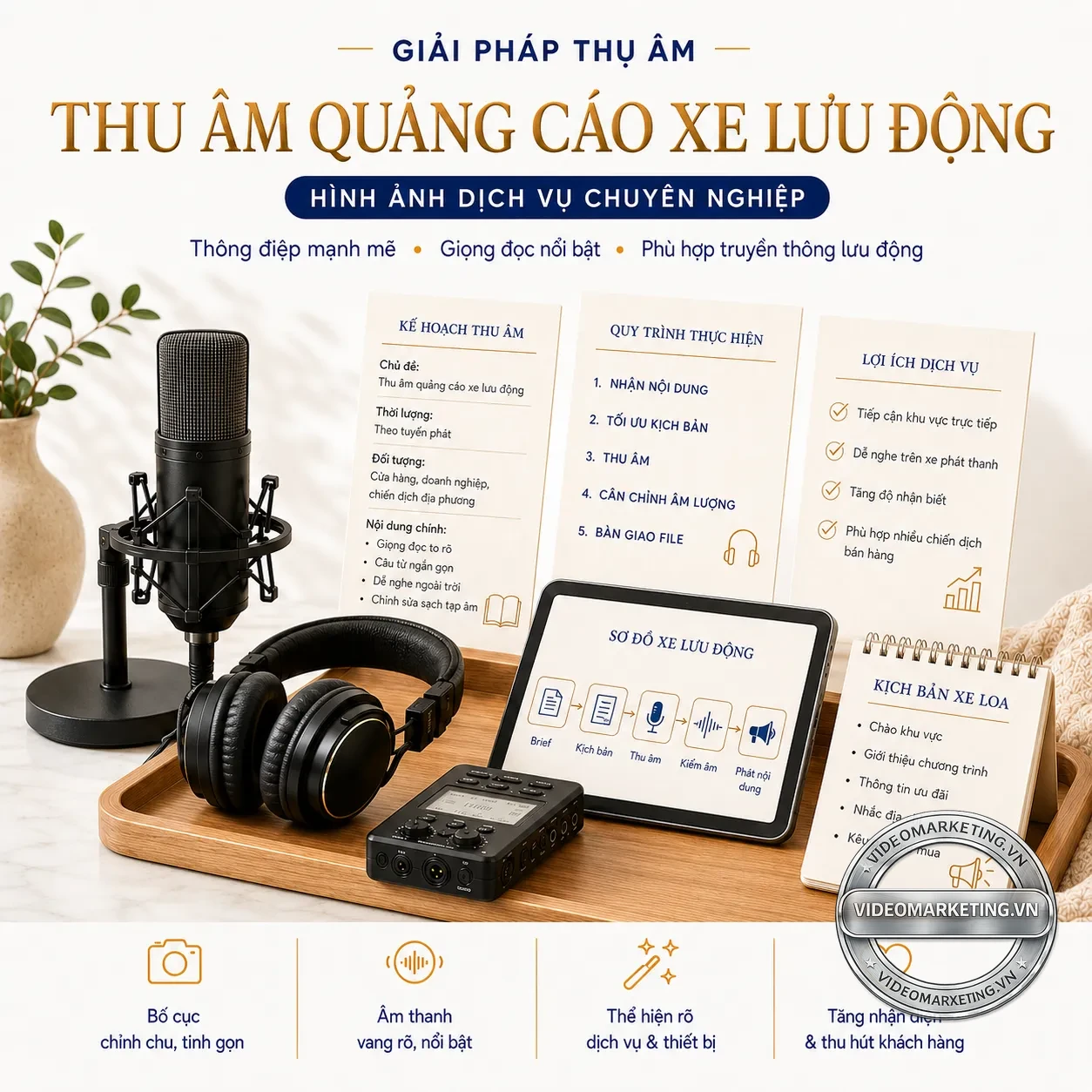 Thu âm quảng cáo xe lưu động