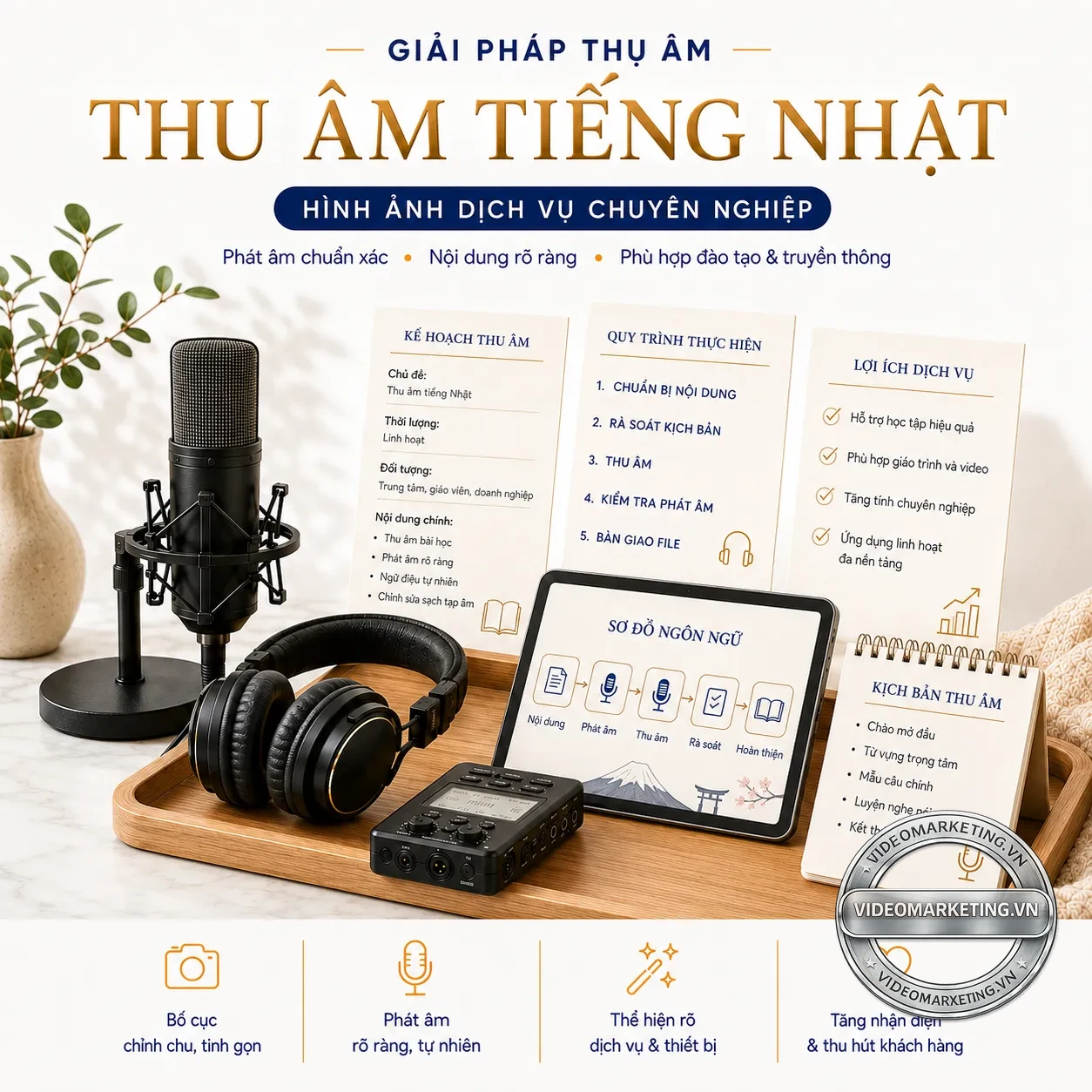 Thu am tieng nhat videomarketing