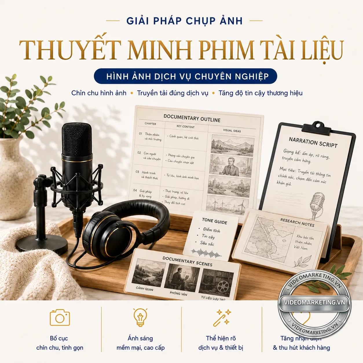 Thuyet minh phim tai lieu videomarketing