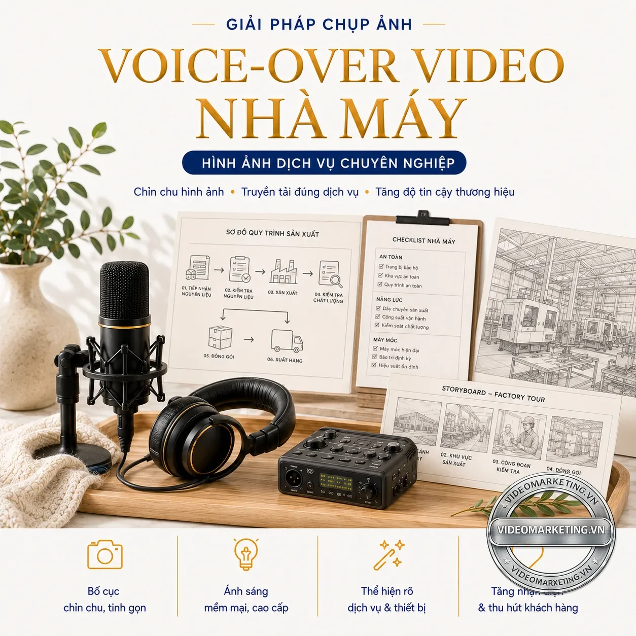 Voice over video nhà máy